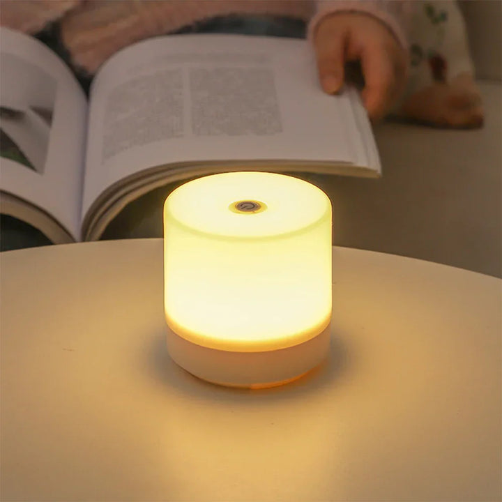 Lisslune | Creative USB Nightstand Lamp - Touch-Dimming LED Night Light for Bedroom & Student Dormitory