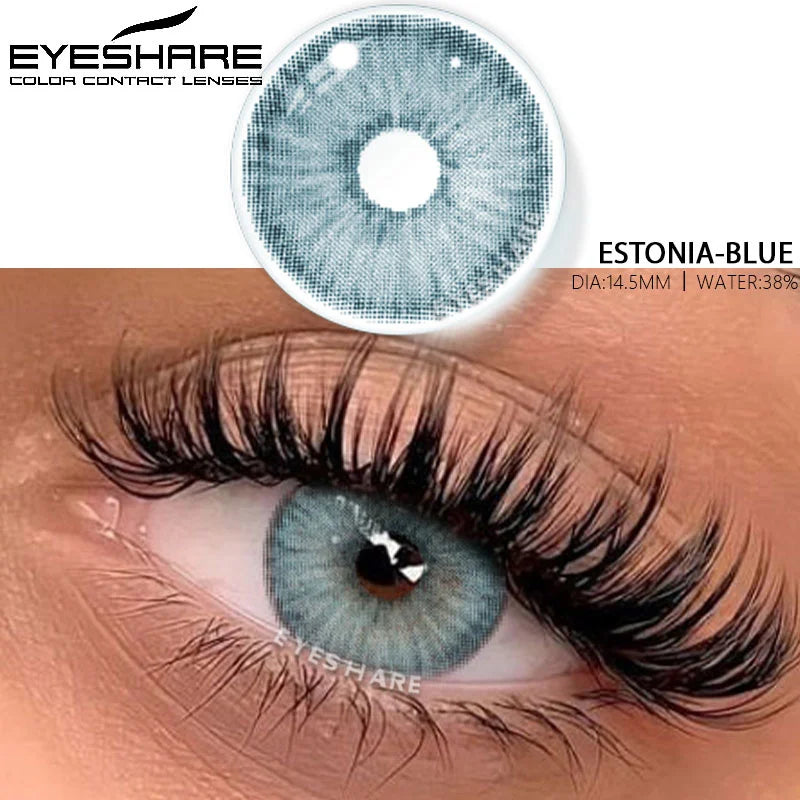 Rynx | 1 Pair Colored Contact Lenses for Cosmetic Eyes high-quality blue lenses gray contact lenses fashionable cosmetic green eye lenses
