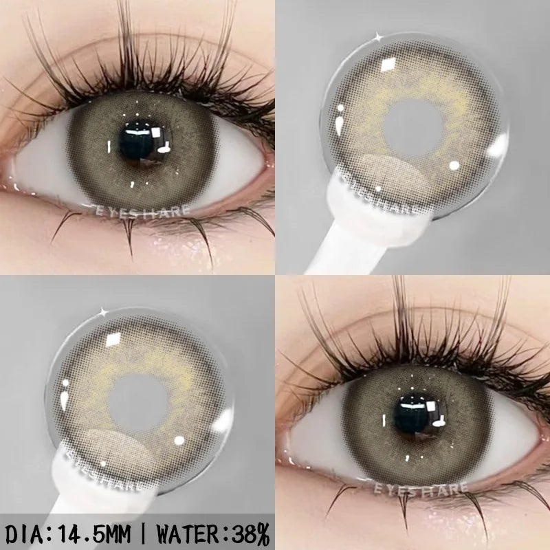Rynx | 1 pair natural color contact lenses for eyes blue eye colors brown lens gray eye lenses annual green eye contact lens