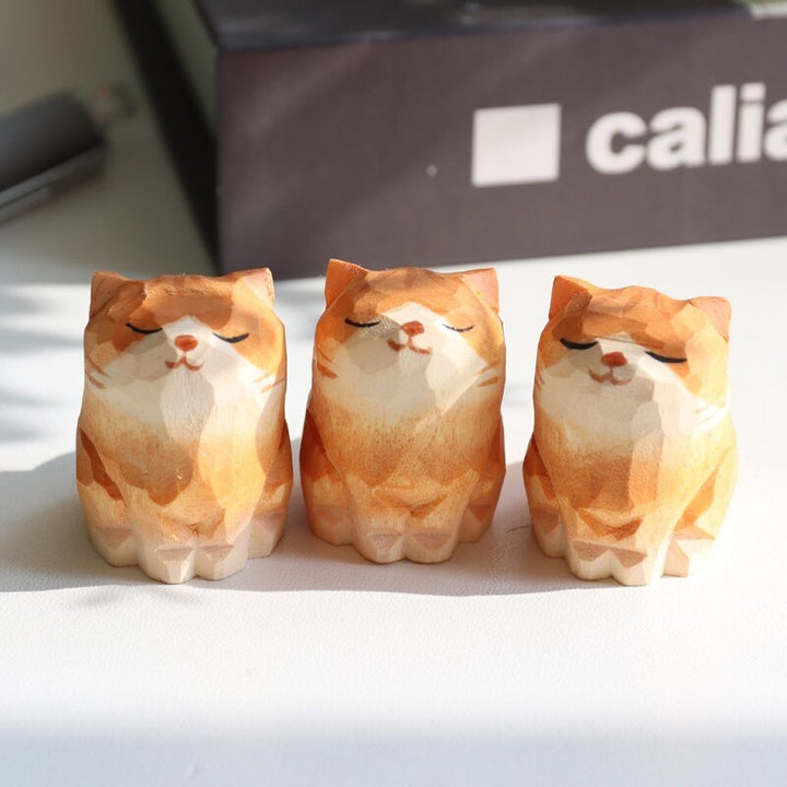 Lisslune | Handmade Wooden Cute Pet Figurines