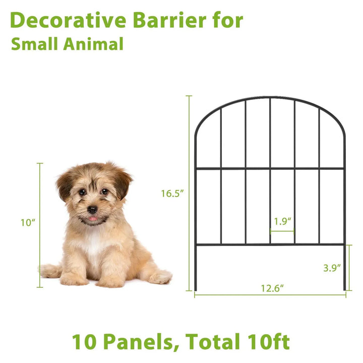 Rynx | Decorative Garden Fence, Rust-Free Wire Panels for Animal Barriers, Boundaries for Dogs & Flower Plants, Outdoor Backyard Arch Board