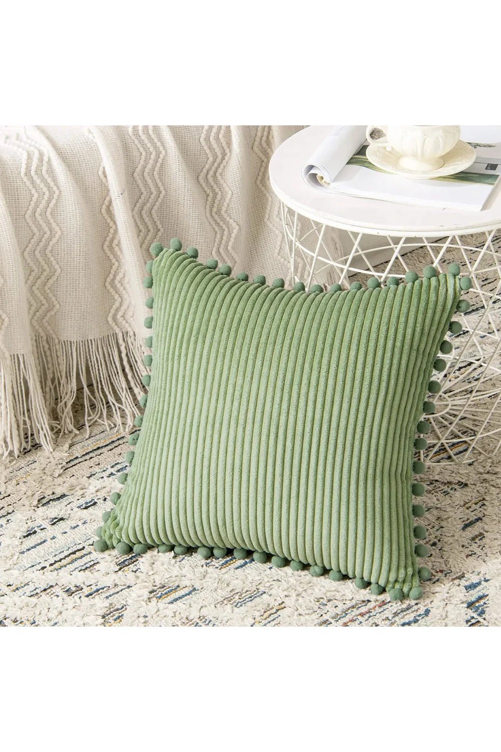 Lisslune | Velvet-cord-pillow-cover-set