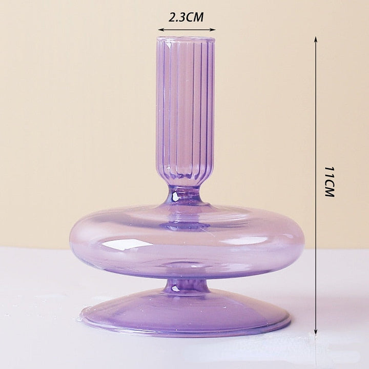 Lisslune | Lilac Candle Holder made of Glass