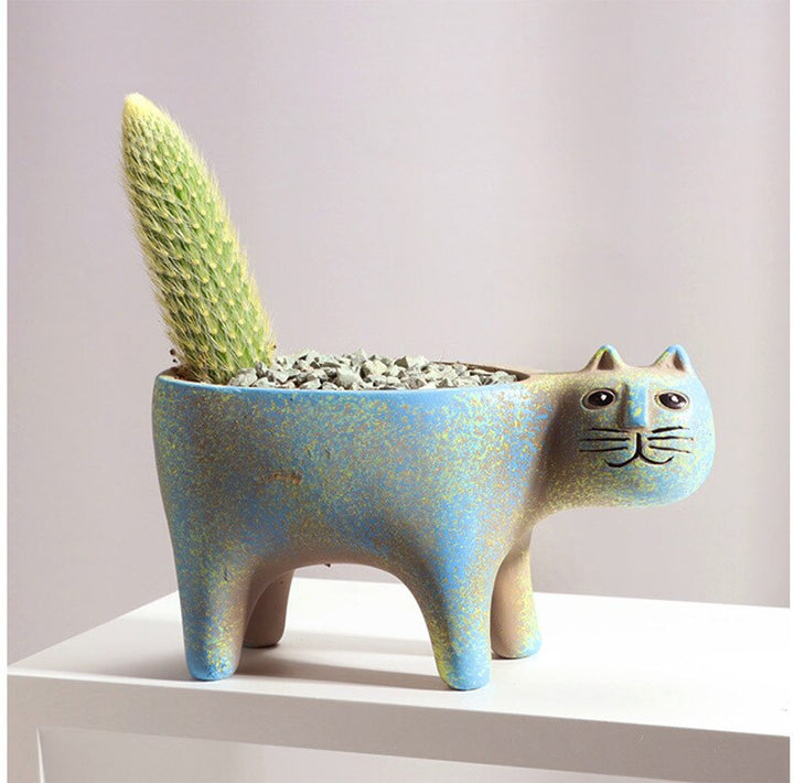 Lisslune | PurrBloom - Elegant cat-shaped plant boxes for succulents