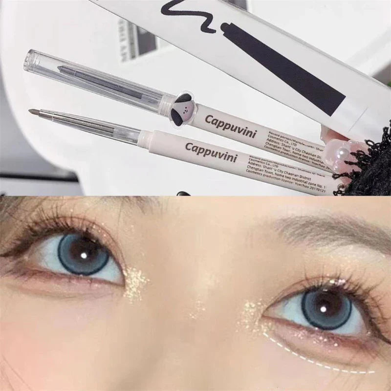 Rynx | Matte Lying Silk Spinner Eyeliner Pencil Waterproof Eye Pencil Non-Blooming Quick Dry Tea Brown Eyeshadow Pencil Makeup Durable