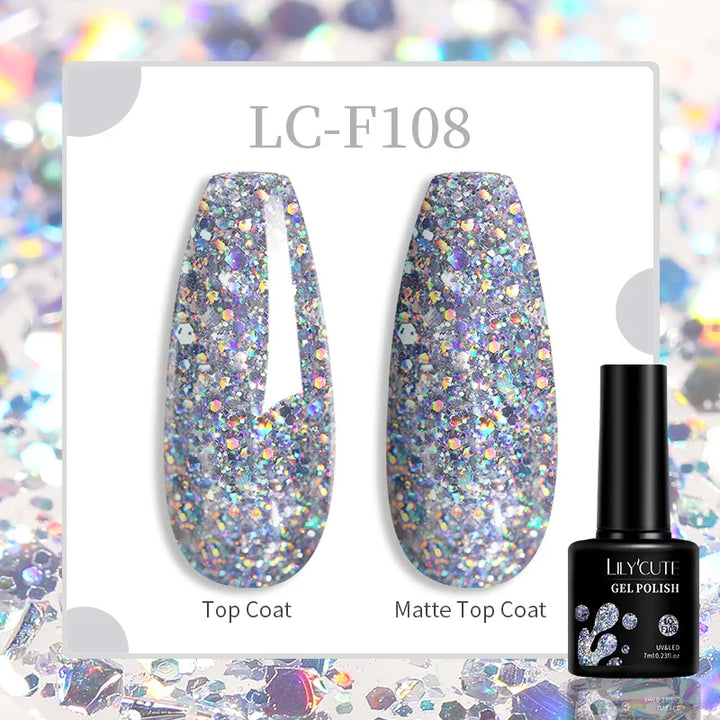 Rynx |7ML Snowlight Cat Magnetic Gel Nail Polish Grow-In-Dark Reflection Glitter Laser Semi-Permanent Soak Off UV Gel Nail Polish