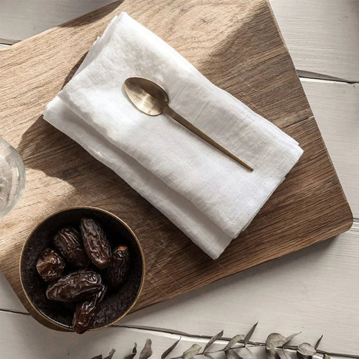 Rynx | 12PCS pure linen table napkins, 40x40cm sage green soft comfortable tea towel, square napkin for wedding dinner party decoration