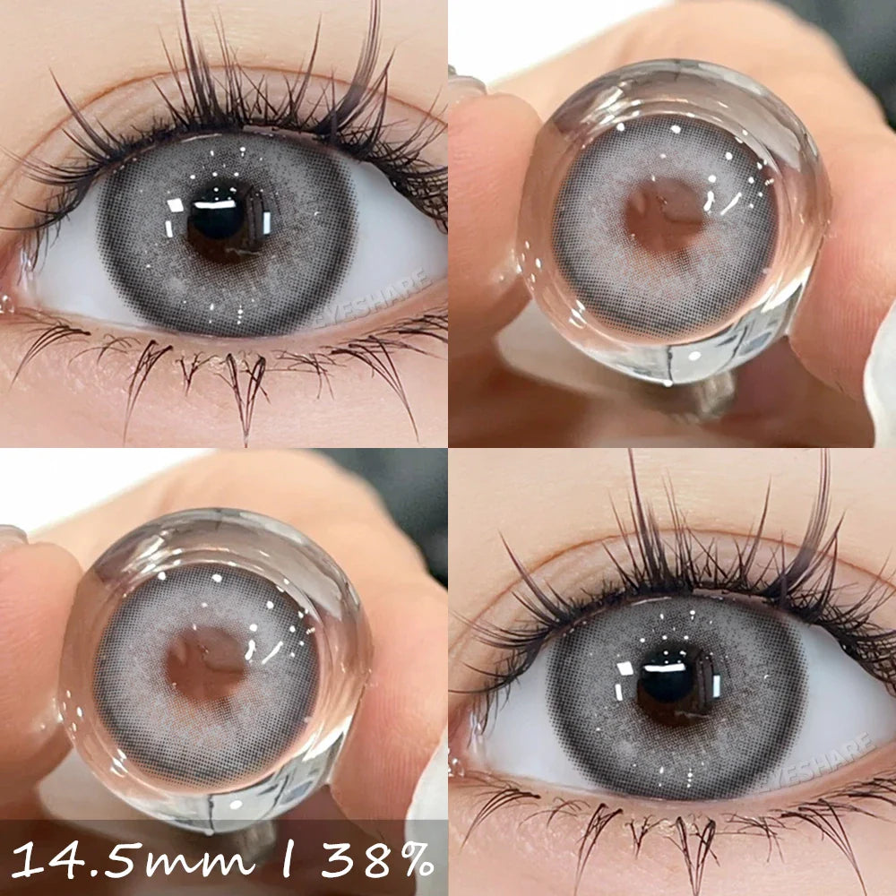 Rynx | 1 Pair Colorful Contact Lenses for Eyes Blue Contact Lenses Natural Gray Pupils Brown Lenses Green Lenses Contact Lenses