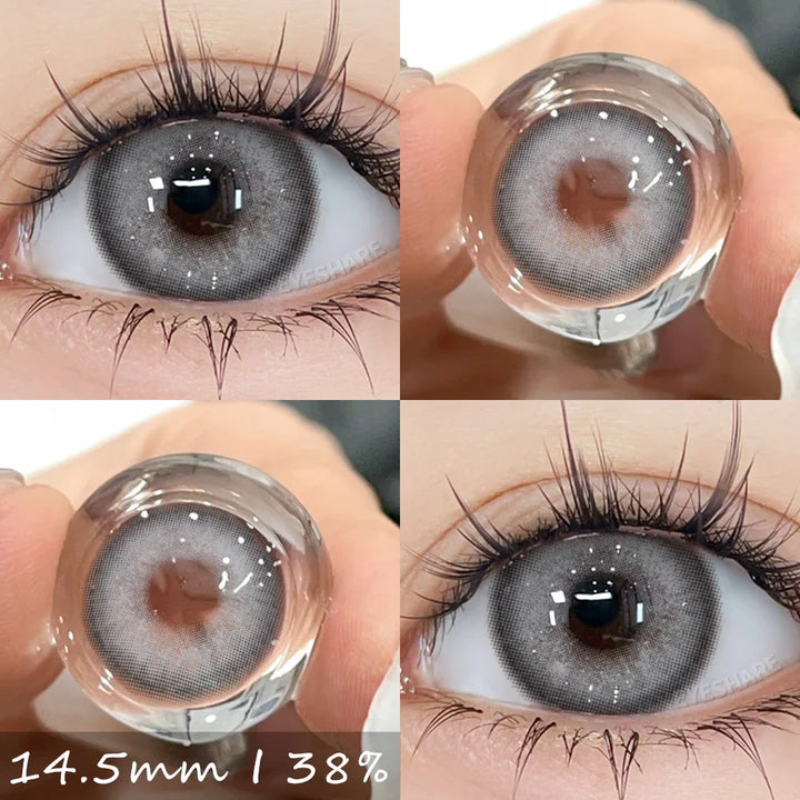 Rynx | 1 Pair Colorful Contact Lenses for Eyes Blue Contact Lenses Natural Gray Pupils Brown Lenses Green Lenses Contact Lenses
