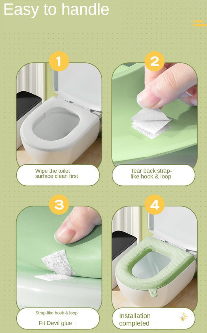 Lisslune | Waterproof Soft Toilet Seat Cover Lifter