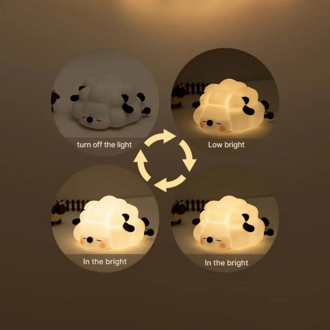 Lisslune | LED Night Lights in Animal Shape – USB Rechargeable, Cute Nightstand Lamps