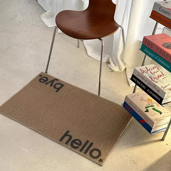 Rynx | Nordic PVC Letters Welcome Doormat Cuttable Entrance Mat Carpet Anti-Dust Floor Organizing Pad Outdoor Home Decor
