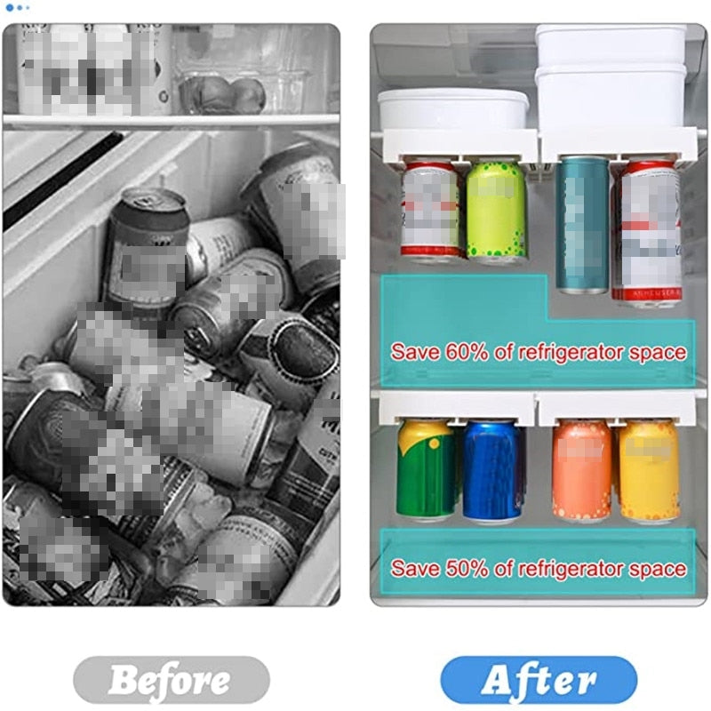Lisslune | Refrigerator Beverage Organizer Slide Rack