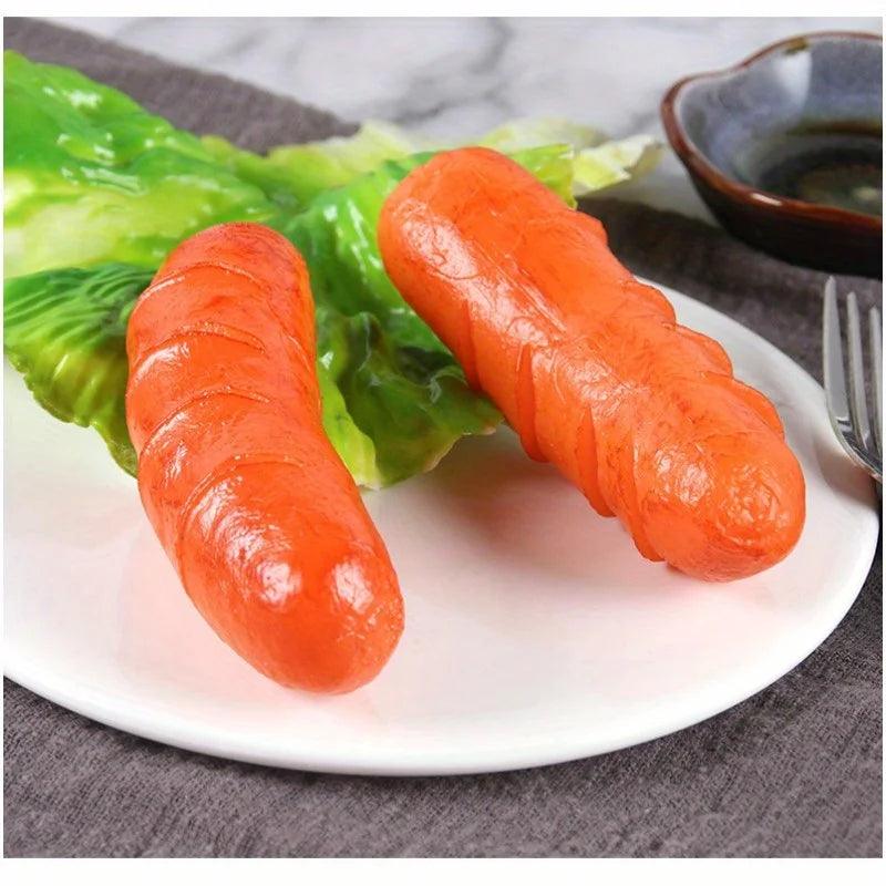 Lisslune | Cheerful Grilled Sausage Keychain - Fun PVC Kitchen Gadget and Unique Charm