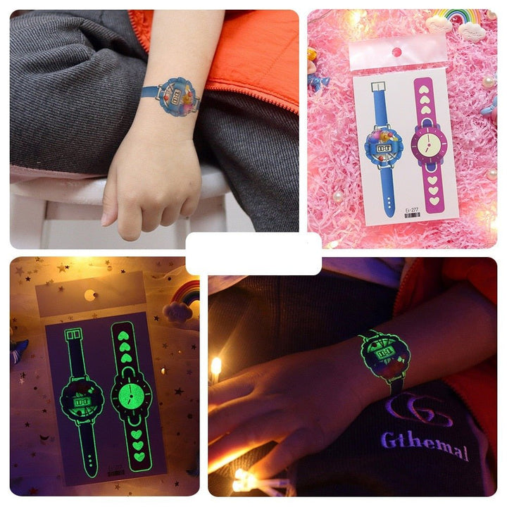 Lisslune | Luminous, washable watch tattoo stickers