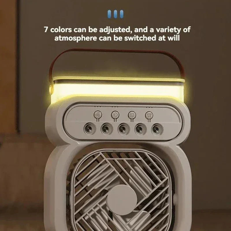 Lisslune | 3in1 Air Cooler LED Night Lamp Humidifier Fan