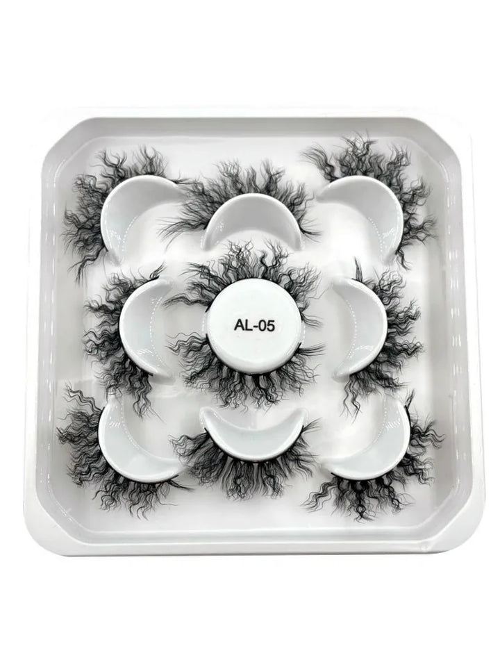Rynx | New 5D Fluffy Curly Wool Lashes Minke Lashes Soft Natural Realistic Messy End Eye Extension Thick False Eyelashes Hotsale