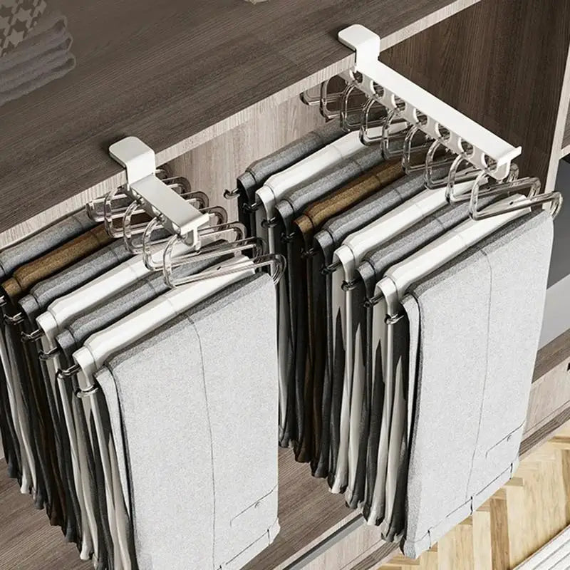 Lisslune | Retractable Wardrobe Rail Closet Organizer Hanger