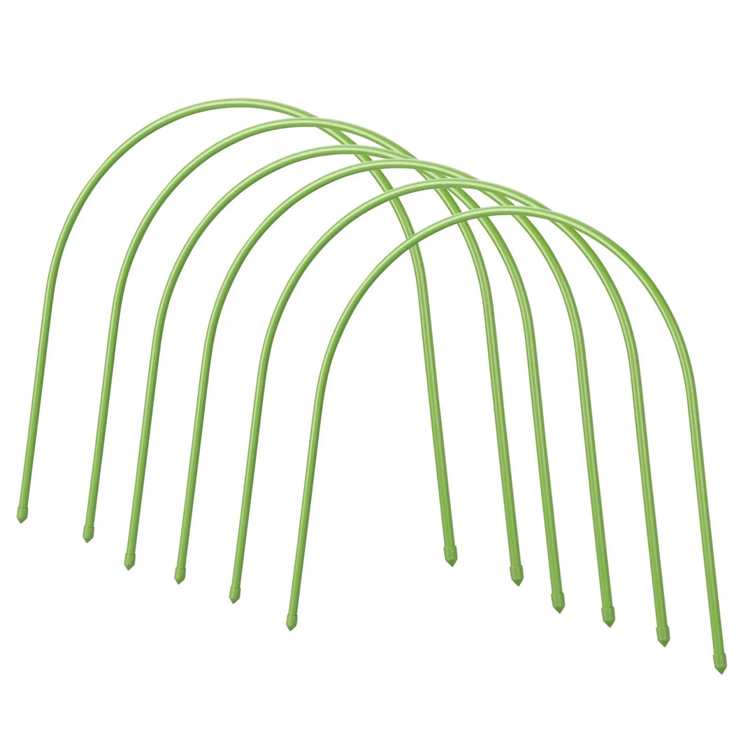 Rynx | Greenhouse Arch Plant Supports Grapevines Climbing Plastic Coated Steel Tube Arch Rack Vegetable Growth Garden Accessories