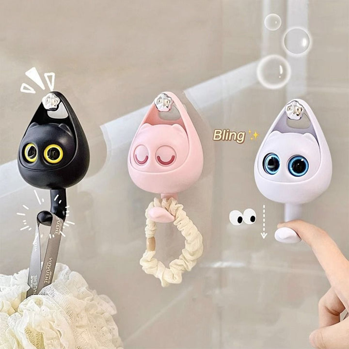 Lisslune | Cute Cat Punch Free Key Holder Hook