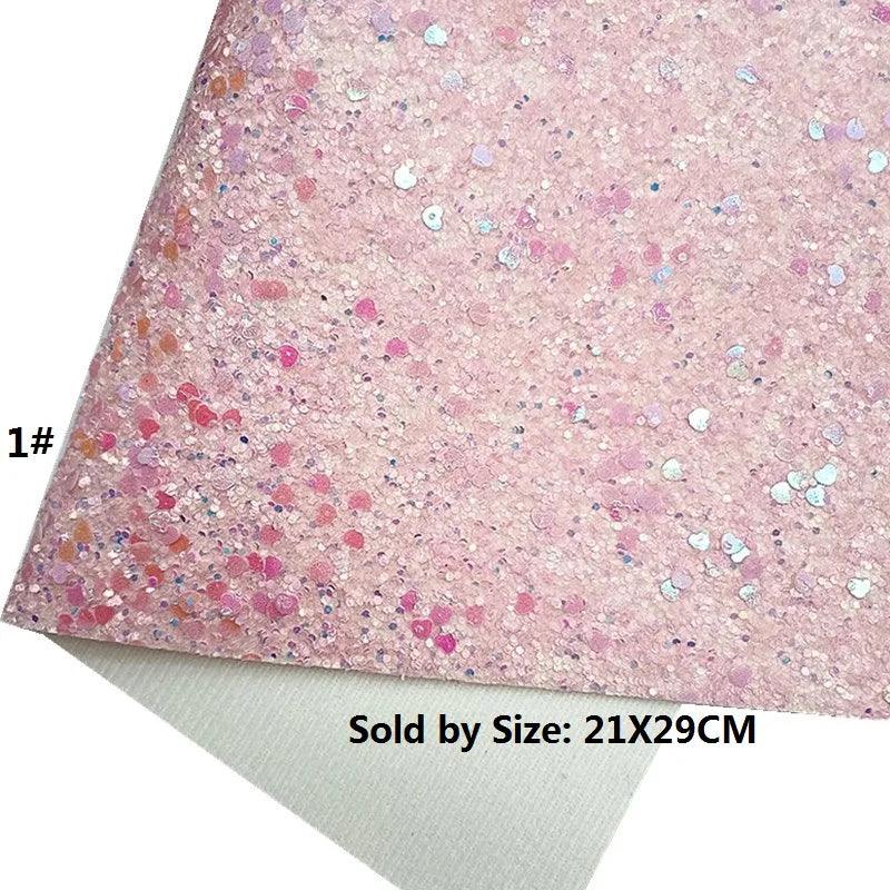 Lisslune | Mermaid Sparkle Vinyl Craft Kit - Heart, Flower and Checkered Pattern Collection
