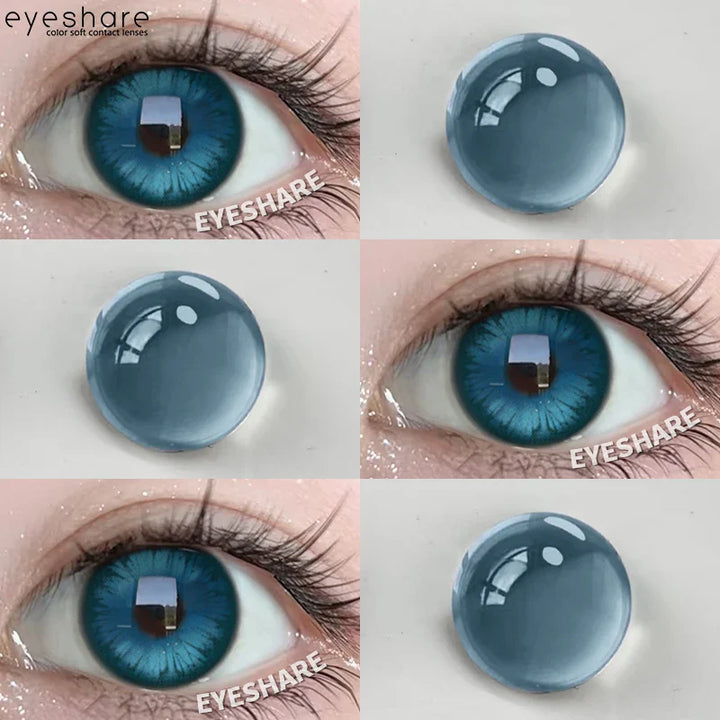 Rynx | 1 Pair Purple Colored Contact Lenses Fashion Cosplay Contact Lenses for Eyes Red Lenses Pink Soft Lenses Beauty Make-up Annual