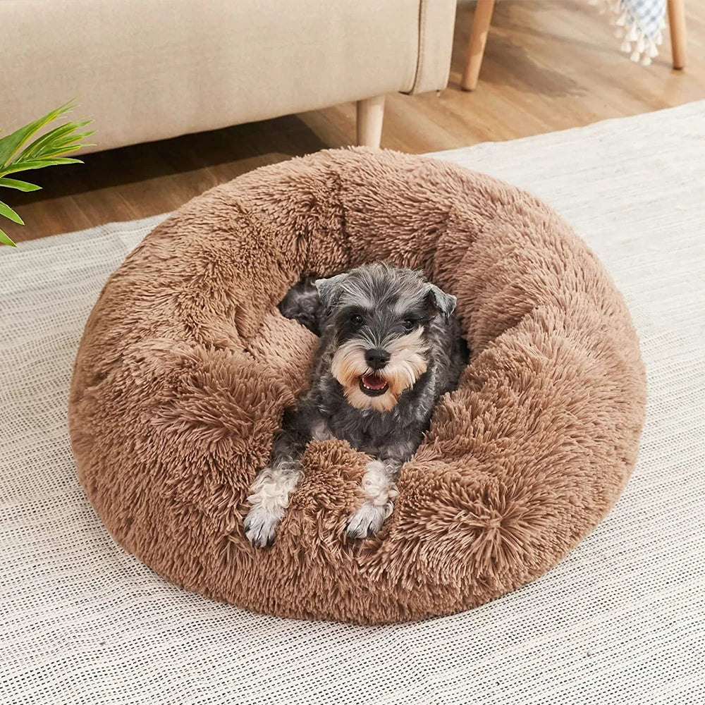 Lisslune | CozyNest Plush Round Pet Bed – Washable & Non-Slip