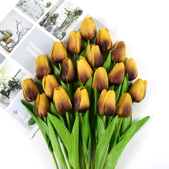 Lisslune | Artificial Tulip Bouquet with Realistic Lifelike Flowers