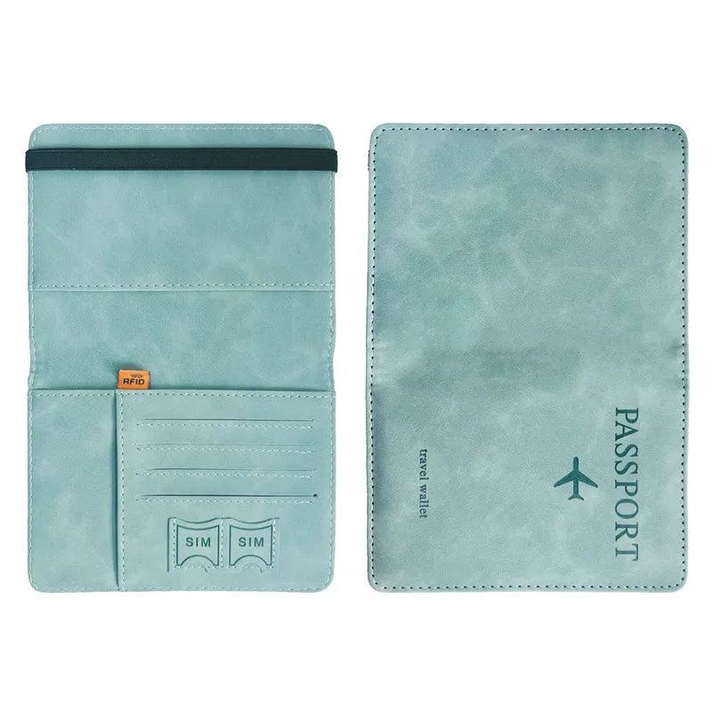 Lisslune | Stylish Genuine Leather RFID Passport Holder for Trendy Travelers