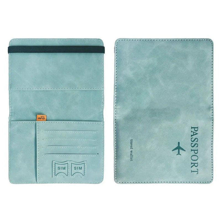 Lisslune | Stylish Genuine Leather RFID Passport Holder for Trendy Travelers
