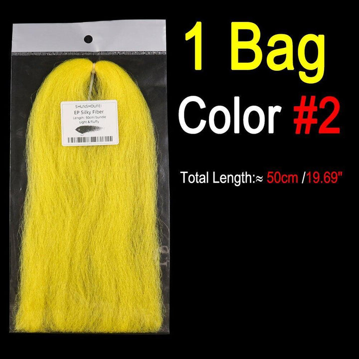 Lisslune | Vivid Synthetic Hair Fly Tying Material - High-Quality Fiber for Authentic Fly Designs