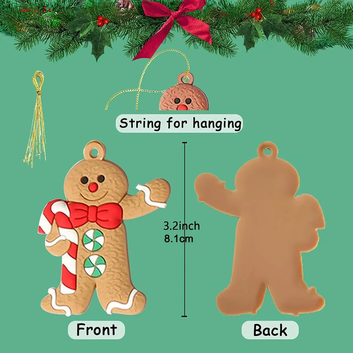 Lisslune | 12-piece set with gingerbread man ornaments