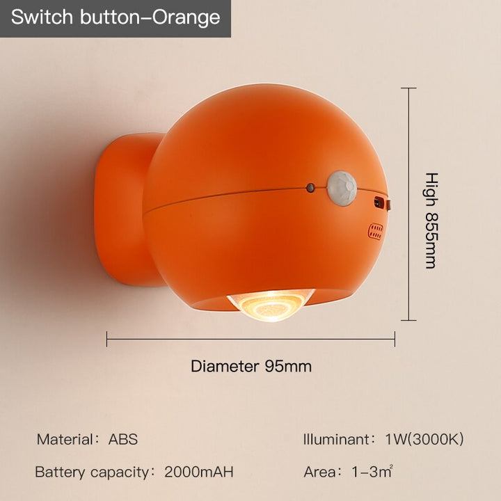 Lisslune | Eye Project Motion Sensor Rechargeable Wall Lamp