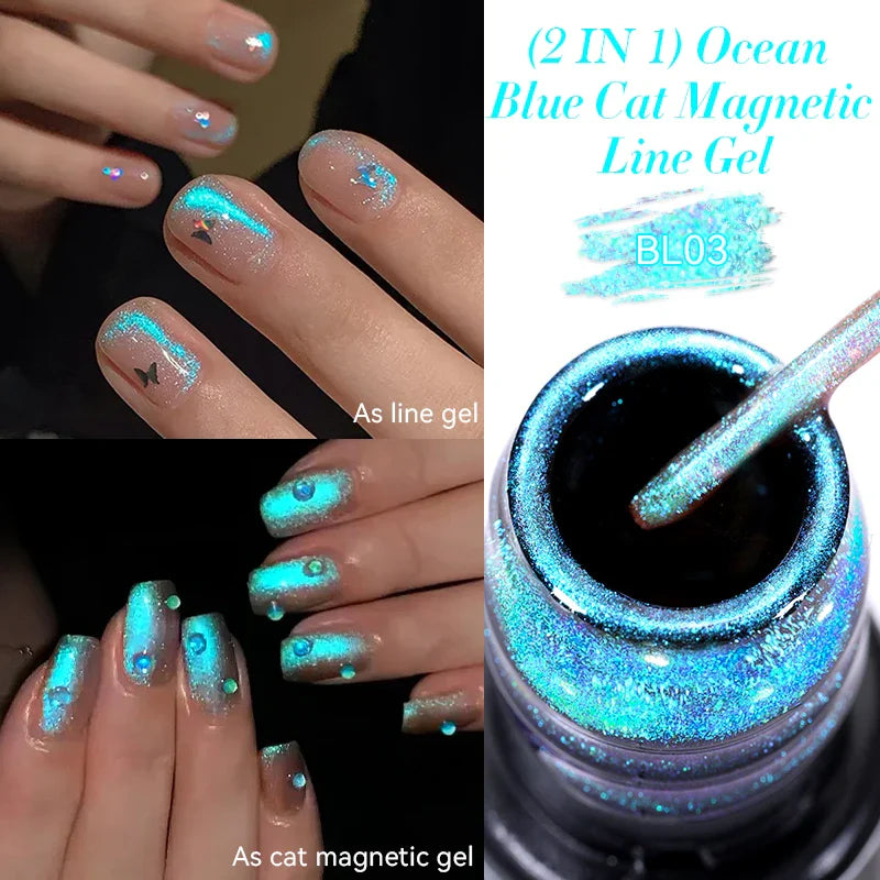Rynx | 5ML Silver Metallic Painter Liner Gel Nail Polish Super Bright Mirror Drawing Gel Semi Permanent Line French Nail Art