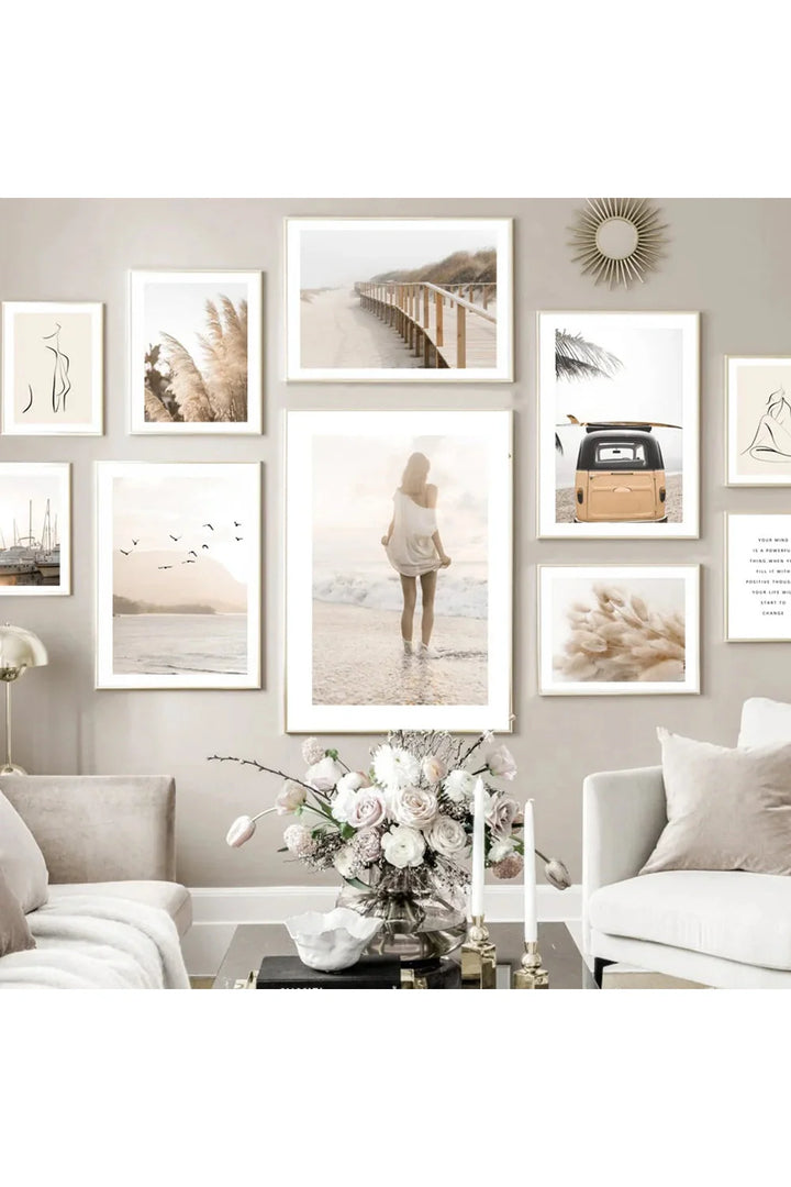 Lisslune | Surf & Travel Canvas Poster
