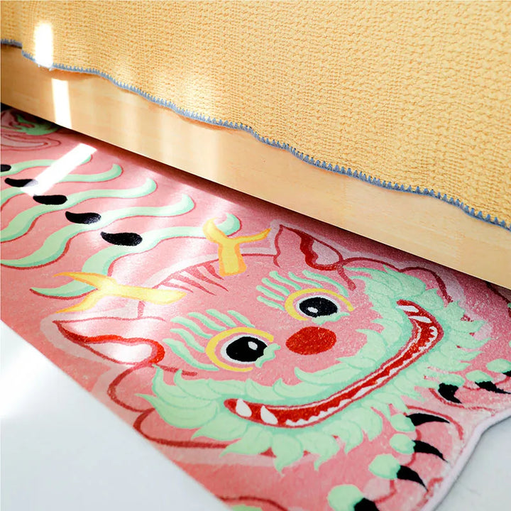 Rynx | Type Sweet Pink Cozy Bedroom Rug Modern Apartment Decoration Aesthetic Girls Room Coffee Table Rug Balcony Rugs Wallpaper Rug IG
