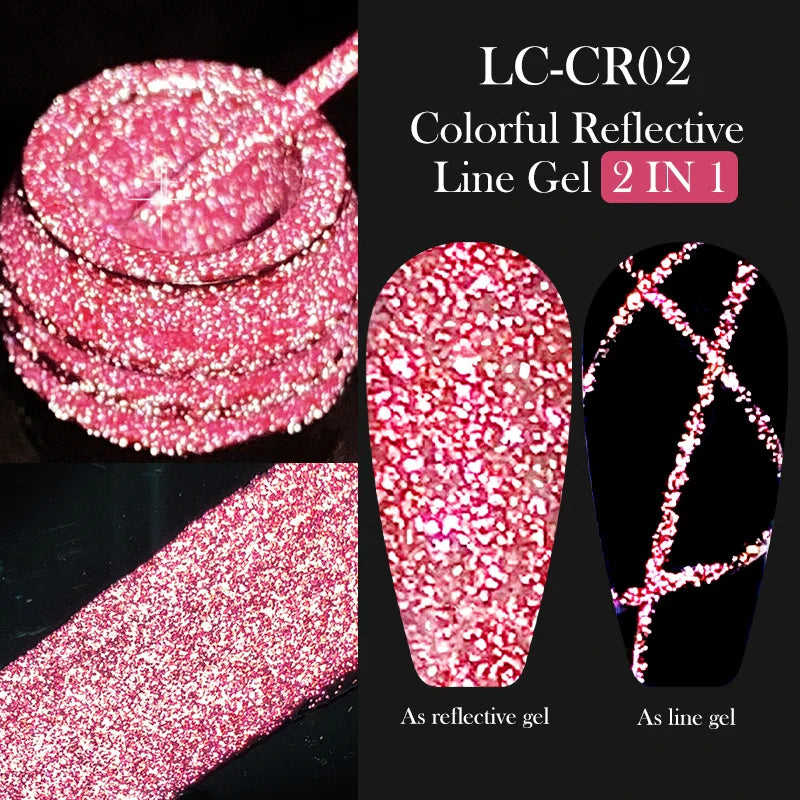 Rynx | 5ML Silver Metallic Painter Liner Gel Nail Polish Super Bright Mirror Drawing Gel Semi Permanent Line French Nail Art