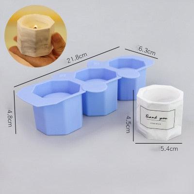 Lisslune | Round Silicone Molds for Creative Candle Holders and Stylish Plant Pots: Elevate Your Home Decor Projects