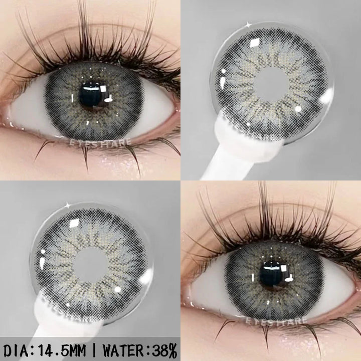 Rynx | Colorful Contact Lenses for Eyes 1 Pair Stylish Blue Eye Lenses Brown Lenses Gray Pupils Annual Cosmetic Green Lenses