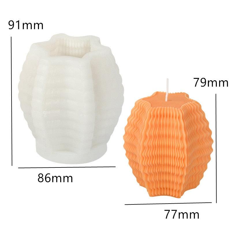Lisslune | Creative spiral column silicone mold for unique candle and soap making!