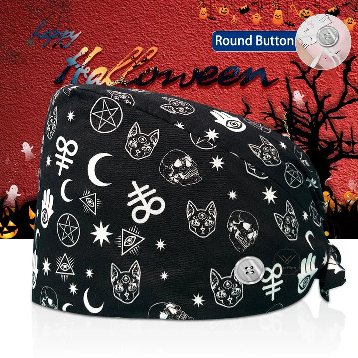 Lisslune | Surgical Skull Print Apron with Adjustable Design and Button