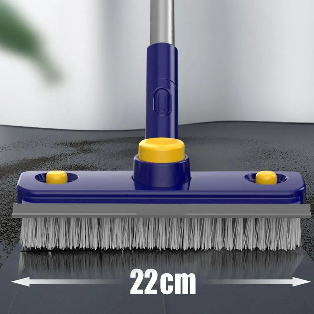 Lisslune | 2in1 V-Shaped Long Handle Floor Scrub Edge Cleaner Brush