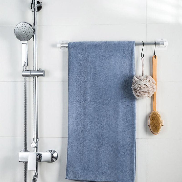 Lisslune | Robust waterproof curtain rod brackets with easy peel-and-stick installation