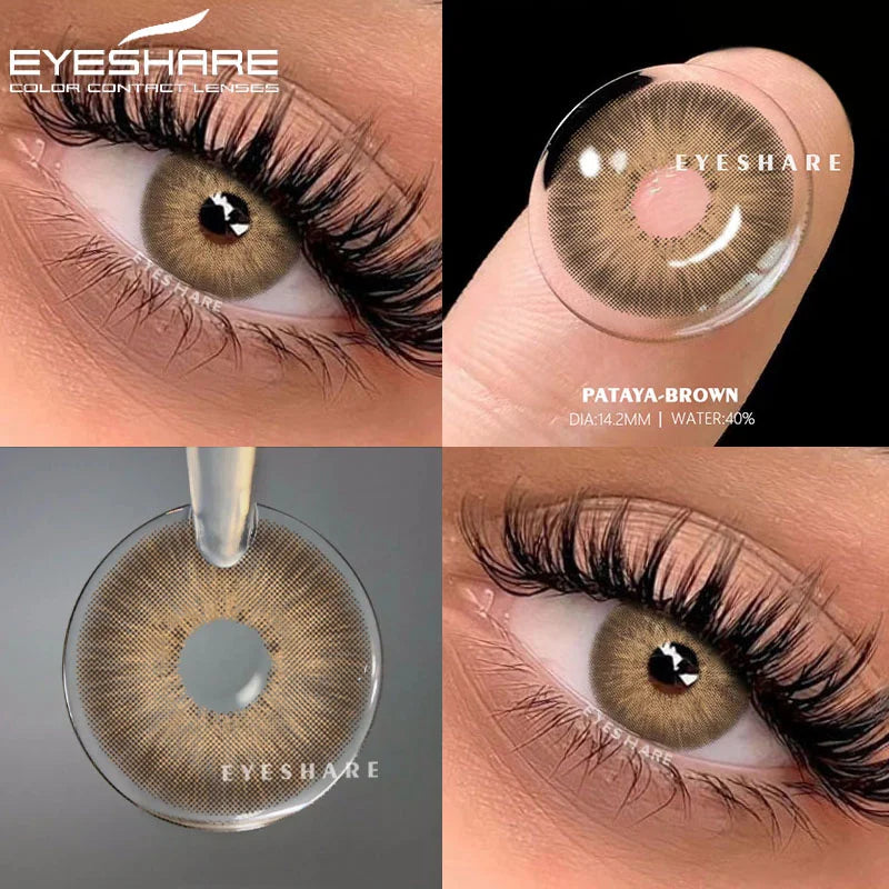 Rynx | Colored contact lenses for eyes 1 pair Black lenses Blue eye contacts Gray pupil lens Annual cosmetic contact lenses