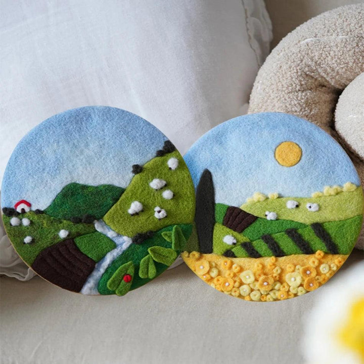 Lisslune | Wool Artistry Felt Kit with Embroidery Frame for Unique Creations