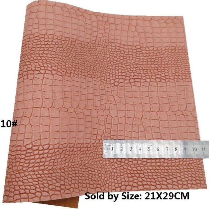 Lisslune | Shiny Pink Tiger & Snake Synthetic Leather DIY Craft Kit
