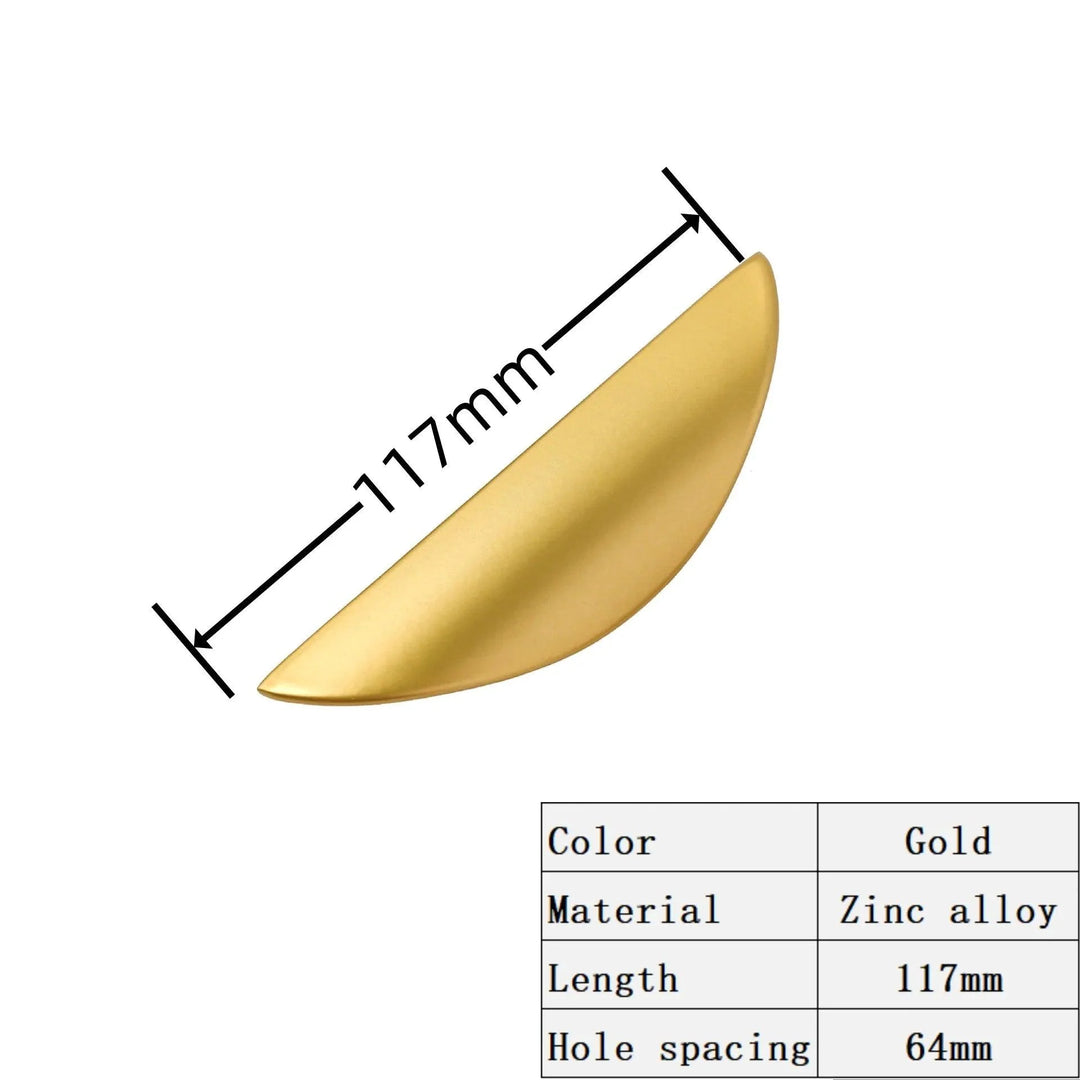 Lisslune | Elegant Gold Leaf Cabinet Handles: A stylish accent for modern spaces