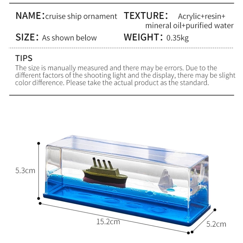 Lisslune | Cruise Ship Drift Glass Bottle