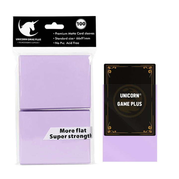 Rynx | 100pcs/set 66x91mm Matte Standard Size Card Sleeves TCG Trading Cards Protector for Tarot Shield Board Games Magic Cover PKM