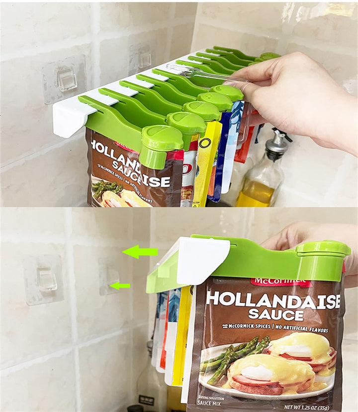 Lisslune | Wall-Mounted Hang Around Seasoning Station Rack